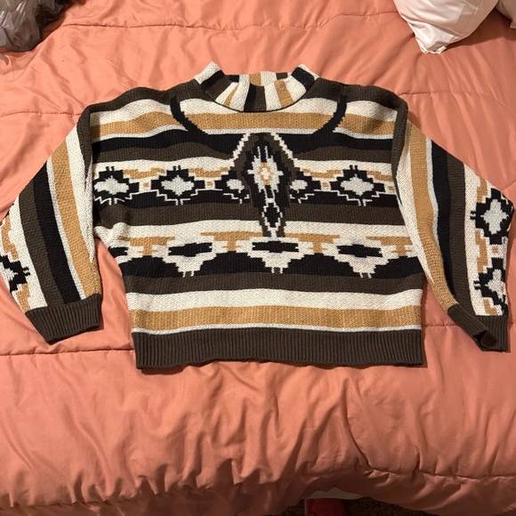 Rock & Roll Denim Sweaters - Rock N roll Denim Vintage Longhorn Western sweater‎ knit